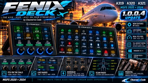 Fenix Deck 1.0.0.4 - transponder dial + any livery