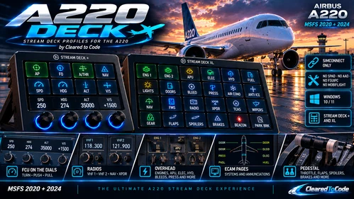 A220 Deck 1.0 - the Synaptic A220 on your Stream Deck (free)