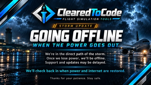 Storm update: going offline when the power goes out
