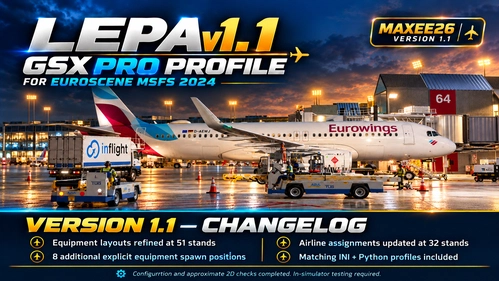 LEPA EuroScene GSX Profile – Version 1.1 Released!