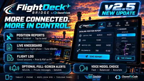 FlightDeck Bridge v2.5 - More connected. More in control.