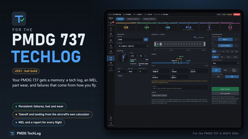 PMDG 737 TechLog: what the PMDG does not allow, and how it works anyway