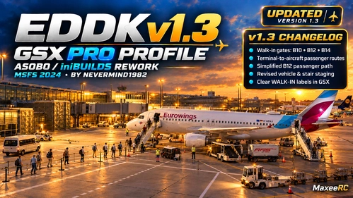 EDDK v1.3 – Walk-In Boarding Comes to Terminal 1!