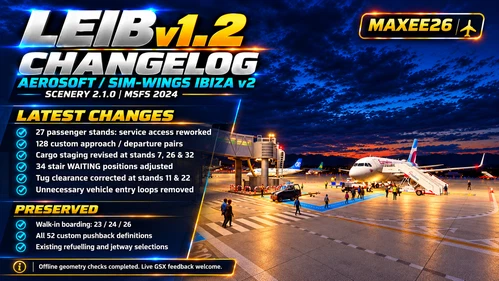 LEIB Ibiza — GSX Pro Profile v1.2 | Aerosoft / sim-wings | Maxee26