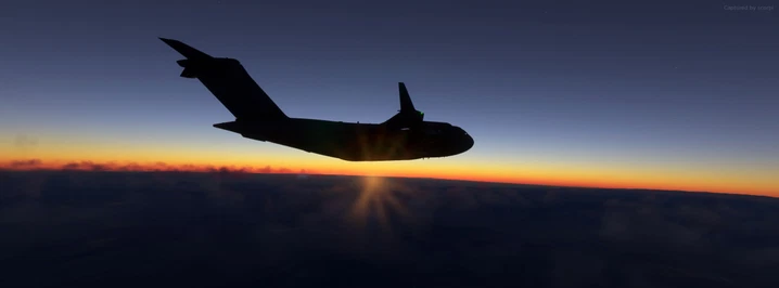 Flight Simulator wallpaper 2560x947 by scorpi