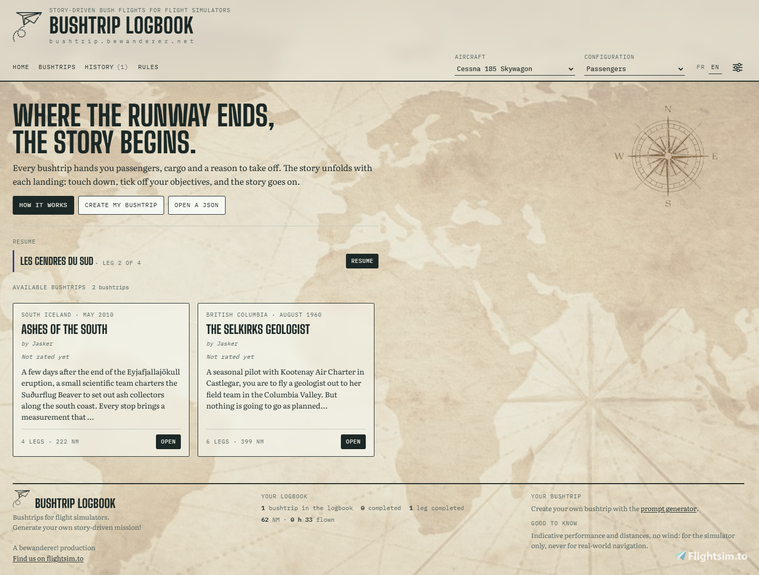 Bushtrip Logbook
